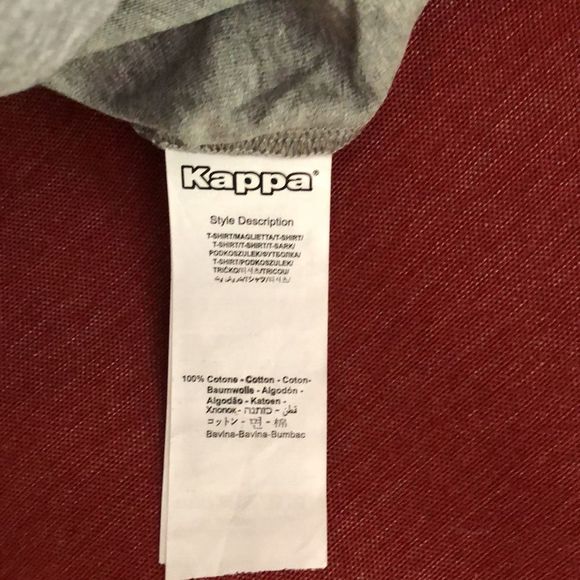 Kappa Logo Cromok T-shirt Grey Medium Melange - Picture 7 of 7
